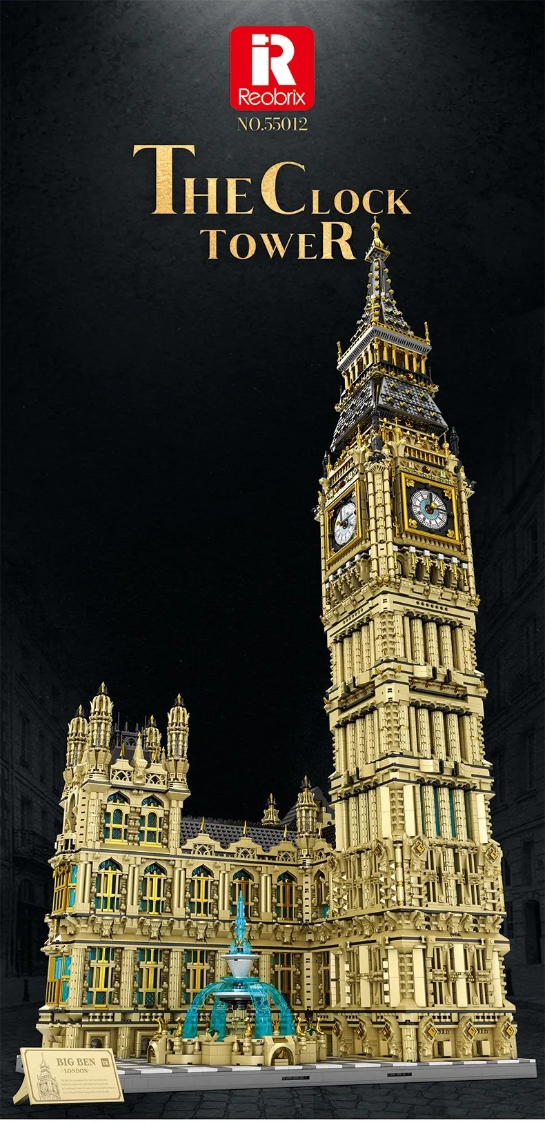 Mattoncini REOBRIX 55012 - Big Ben - 13 825 elementi