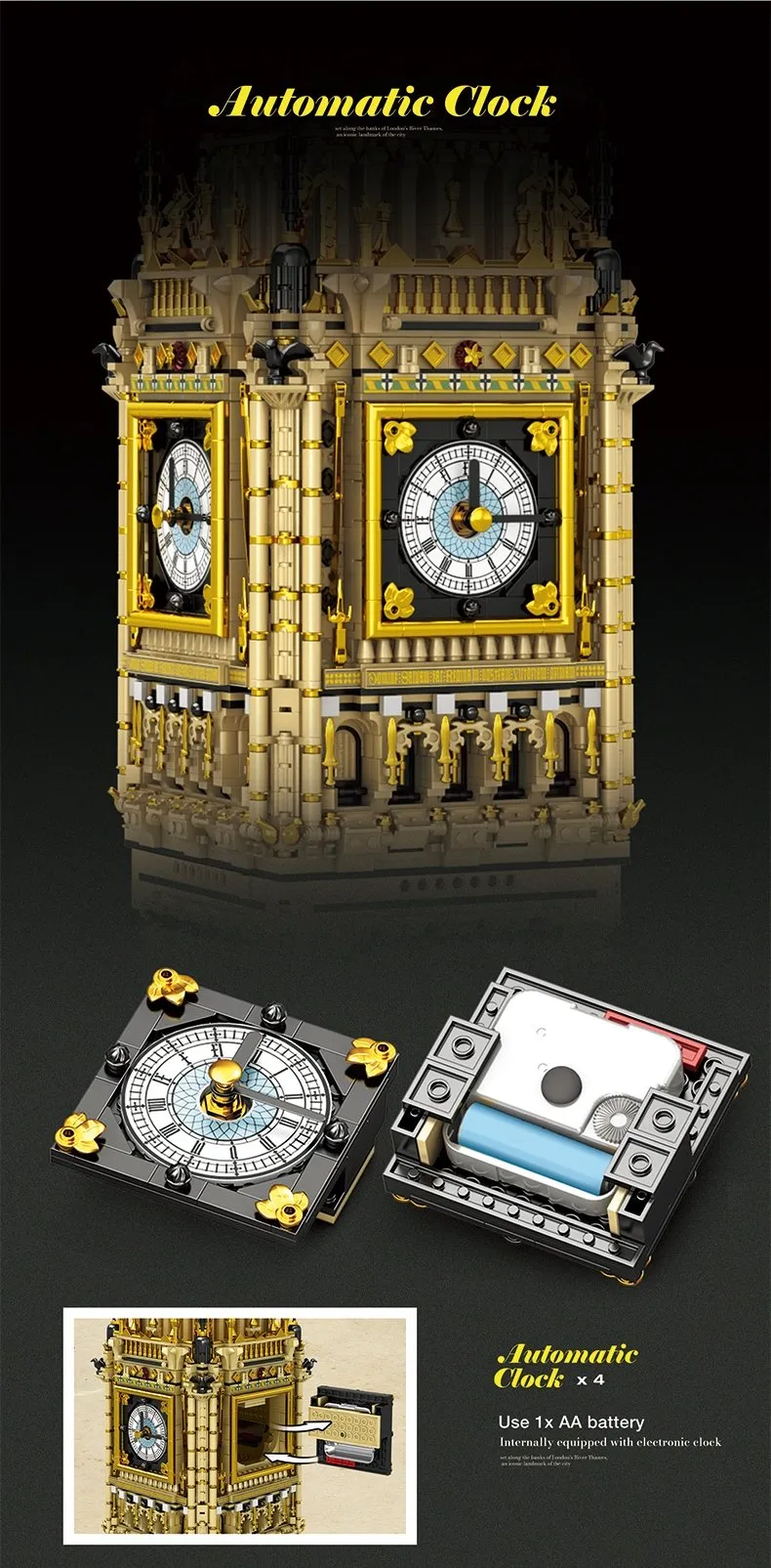 Mattoncini REOBRIX 55012 - Big Ben - 13 825 elementi